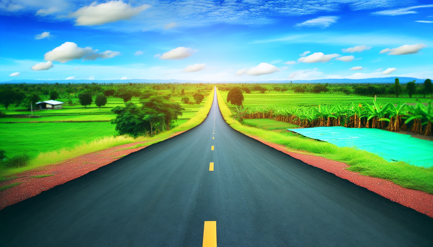 A road stretching into the horizon, symbolizing the roadmap to success and rebuilding life after bankruptcy